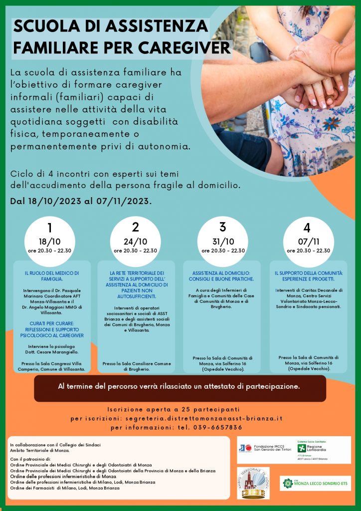 SCUOLA DI ASSISTENZA FAMILIARE PER CAREGIVER